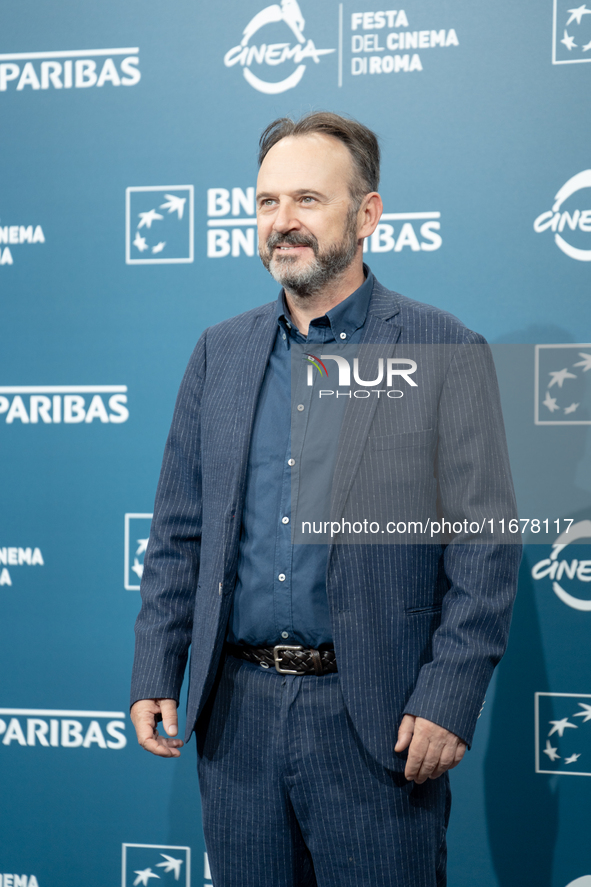 Paolo Pierobon attends the ''Mike'' photocall during the 19th Rome Film Festival at Auditorium Parco Della Musica in Rome, Italy, on October...