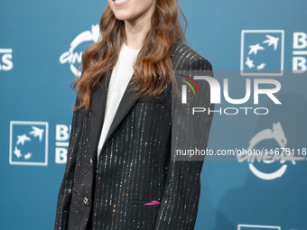 Valentina Romani attends the ''Mike'' photocall during the 19th Rome Film Festival at Auditorium Parco Della Musica in Rome, Italy, on Octob...