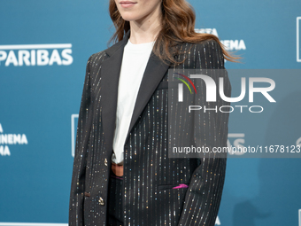 Valentina Romani attends the ''Mike'' photocall during the 19th Rome Film Festival at Auditorium Parco Della Musica in Rome, Italy, on Octob...