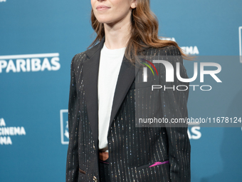 Valentina Romani attends the ''Mike'' photocall during the 19th Rome Film Festival at Auditorium Parco Della Musica in Rome, Italy, on Octob...