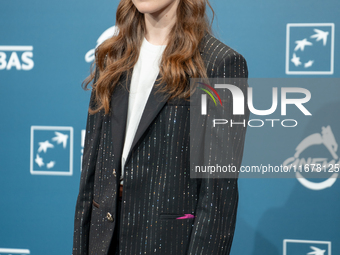 Valentina Romani attends the ''Mike'' photocall during the 19th Rome Film Festival at Auditorium Parco Della Musica in Rome, Italy, on Octob...