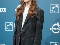 Valentina Romani attends the ''Mike'' photocall during the 19th Rome Film Festival at Auditorium Parco Della Musica in Rome, Italy, on Octob...