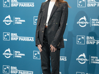 Valentina Romani attends the ''Mike'' photocall during the 19th Rome Film Festival at Auditorium Parco Della Musica in Rome, Italy, on Octob...