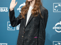 Valentina Romani attends the ''Mike'' photocall during the 19th Rome Film Festival at Auditorium Parco Della Musica in Rome, Italy, on Octob...