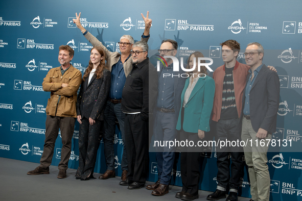 The cast attends the ''Mike'' photocall during the 19th Rome Film Festival at Auditorium Parco Della Musica in Rome, Italy, on October 18, 2...