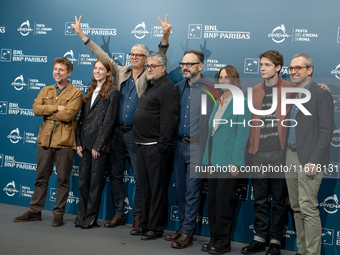 The cast attends the ''Mike'' photocall during the 19th Rome Film Festival at Auditorium Parco Della Musica in Rome, Italy, on October 18, 2...