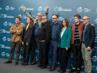 The cast attends the ''Mike'' photocall during the 19th Rome Film Festival at Auditorium Parco Della Musica in Rome, Italy, on October 18, 2...