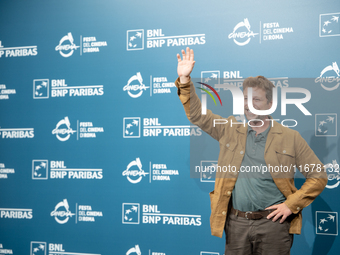 Claudio Gioe attends the ''Mike'' photocall during the 19th Rome Film Festival at Auditorium Parco Della Musica in Rome, Italy, on October 1...