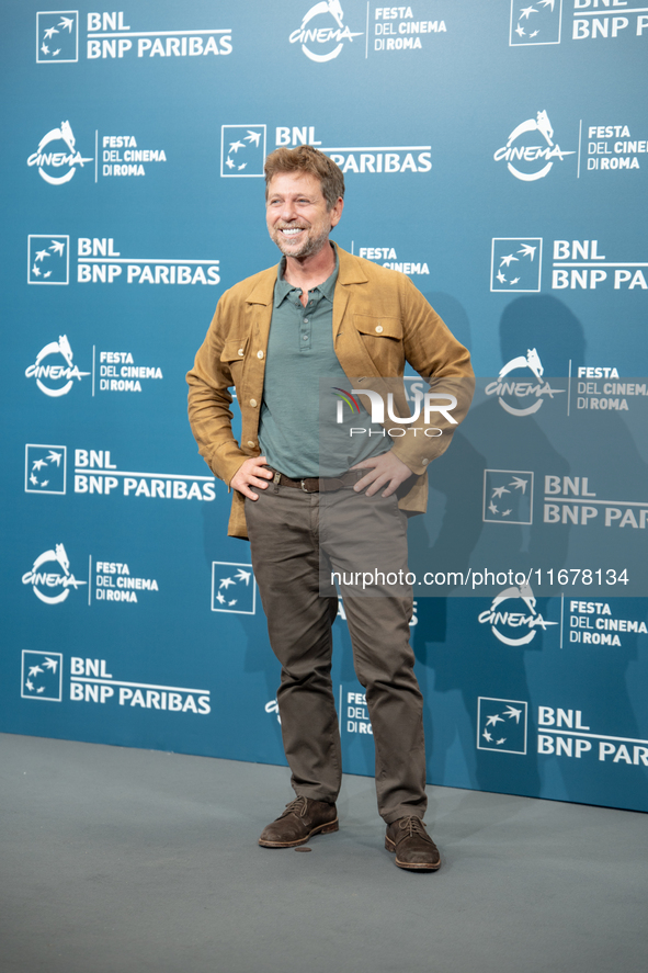 Claudio Gioe attends the ''Mike'' photocall during the 19th Rome Film Festival at Auditorium Parco Della Musica in Rome, Italy, on October 1...