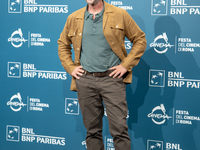 Claudio Gioe attends the ''Mike'' photocall during the 19th Rome Film Festival at Auditorium Parco Della Musica in Rome, Italy, on October 1...