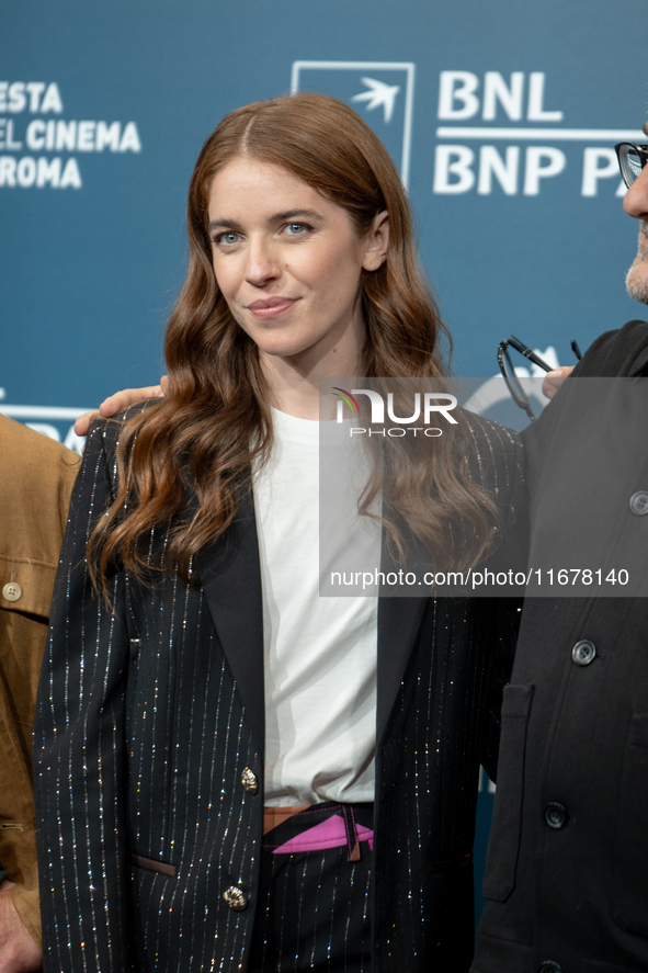 Valentina Romani attends the ''Mike'' photocall during the 19th Rome Film Festival at Auditorium Parco Della Musica in Rome, Italy, on Octob...