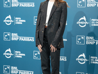 Valentina Romani attends the ''Mike'' photocall during the 19th Rome Film Festival at Auditorium Parco Della Musica in Rome, Italy, on Octob...