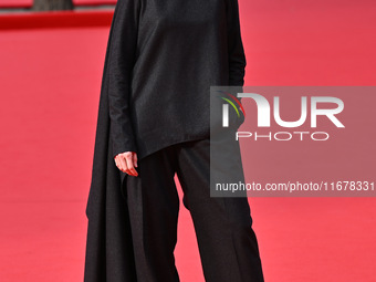 Kasia Smutniak attends the ''LA VALANGA AZZURRA'' red carpet during the 19th Rome Film Festival at Auditorium Parco Della Musica in Rome, It...