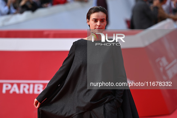 Kasia Smutniak attends the ''LA VALANGA AZZURRA'' red carpet during the 19th Rome Film Festival at Auditorium Parco Della Musica in Rome, It...