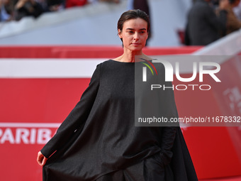 Kasia Smutniak attends the ''LA VALANGA AZZURRA'' red carpet during the 19th Rome Film Festival at Auditorium Parco Della Musica in Rome, It...