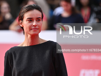 Kasia Smutniak attends the ''LA VALANGA AZZURRA'' red carpet during the 19th Rome Film Festival at Auditorium Parco Della Musica in Rome, It...