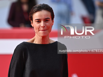 Kasia Smutniak attends the ''LA VALANGA AZZURRA'' red carpet during the 19th Rome Film Festival at Auditorium Parco Della Musica in Rome, It...