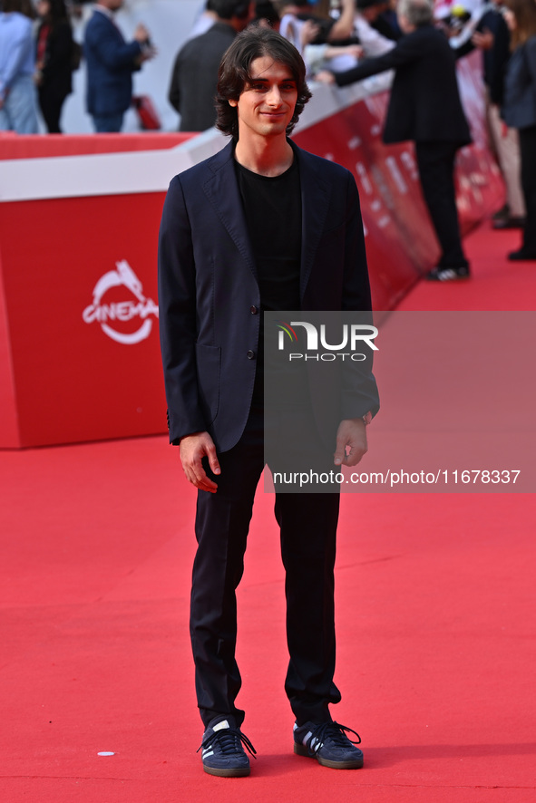 Gianni Veronesi attends the ''LA VALANGA AZZURRA'' red carpet during the 19th Rome Film Festival at Auditorium Parco Della Musica in Rome, I...