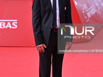 Gustavo Thoeni attends the ''LA VALANGA AZZURRA'' red carpet during the 19th Rome Film Festival at Auditorium Parco Della Musica in Rome, It...