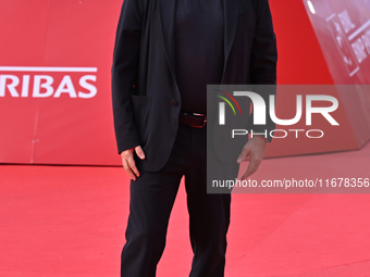 Giovanni Veronesi attends the ''LA VALANGA AZZURRA'' red carpet during the 19th Rome Film Festival at Auditorium Parco Della Musica in Rome,...