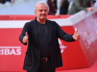 Giovanni Veronesi attends the ''LA VALANGA AZZURRA'' red carpet during the 19th Rome Film Festival at Auditorium Parco Della Musica in Rome,...