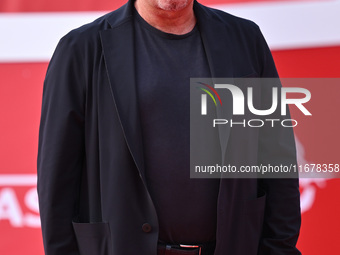 Giovanni Veronesi attends the ''LA VALANGA AZZURRA'' red carpet during the 19th Rome Film Festival at Auditorium Parco Della Musica in Rome,...