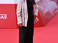 Valeria Solarino attends the ''LA VALANGA AZZURRA'' red carpet during the 19th Rome Film Festival at Auditorium Parco Della Musica in Rome,...