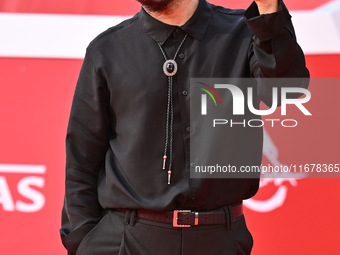 Giuliano Sangiorgi attends the ''LA VALANGA AZZURRA'' red carpet during the 19th Rome Film Festival at Auditorium Parco Della Musica in Rome...