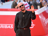 Giuliano Sangiorgi attends the ''LA VALANGA AZZURRA'' red carpet during the 19th Rome Film Festival at Auditorium Parco Della Musica in Rome...