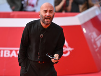 Giuliano Sangiorgi attends the ''LA VALANGA AZZURRA'' red carpet during the 19th Rome Film Festival at Auditorium Parco Della Musica in Rome...