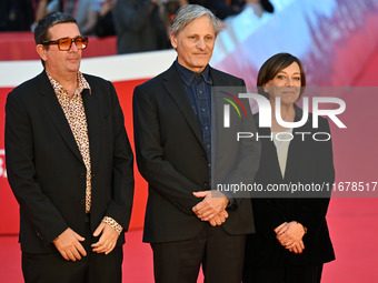 Viggo Mortensen attends the ''THE DEAD DON'T HURT (I MORTI NON FERISCONO)'' red carpet during the 19th Rome Film Festival at Auditorium Parc...