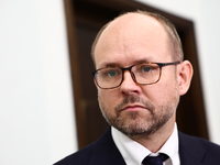 Parliament member Marcin Przydacz at Polish Parliament in Warsaw, Poland on October 18, 2024. (