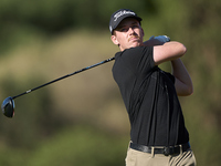 Daniel Hillier of New Zealand tees off on the 11th hole during the Estrella Damm N.A. Andalucia Masters 2024 at Real Club de Golf Sotogrande...