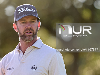 Scott Jamieson of Scotland looks on the 9th hole on day two of the Estrella Damm N.A. Andalucia Masters 2024 at Real Club de Golf Sotogrande...