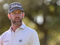 Scott Jamieson of Scotland looks on the 9th hole on day two of the Estrella Damm N.A. Andalucia Masters 2024 at Real Club de Golf Sotogrande...