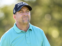 Dylan Frittelli of South Africa looks on the 9th hole on day two of the Estrella Damm N.A. Andalucia Masters 2024 at Real Club de Golf Sotog...