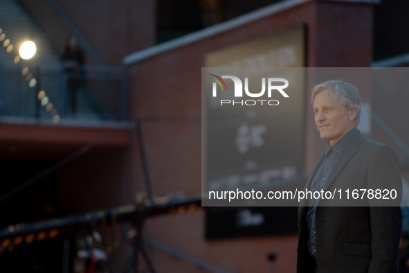 Viggo Mortensen attends the ''The Dead Don't Hurt'' red carpet during the 19th Rome Film Festival at Auditorium Parco Della Musica in Rome,...