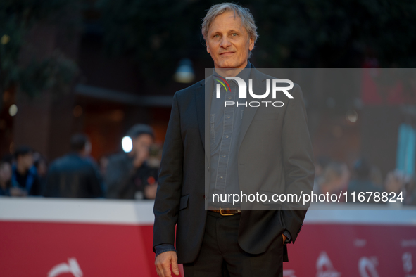 Viggo Mortensen attends the ''The Dead Don't Hurt'' red carpet during the 19th Rome Film Festival at Auditorium Parco Della Musica in Rome,...