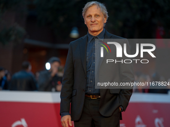 Viggo Mortensen attends the ''The Dead Don't Hurt'' red carpet during the 19th Rome Film Festival at Auditorium Parco Della Musica in Rome,...