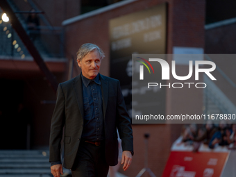 Viggo Mortensen attends the ''The Dead Don't Hurt'' red carpet during the 19th Rome Film Festival at Auditorium Parco Della Musica in Rome,...