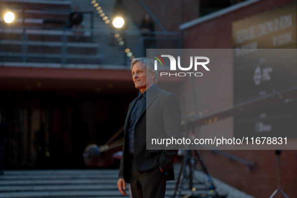 Viggo Mortensen attends the ''The Dead Don't Hurt'' red carpet during the 19th Rome Film Festival at Auditorium Parco Della Musica in Rome,...