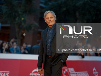 Viggo Mortensen attends the ''The Dead Don't Hurt'' red carpet during the 19th Rome Film Festival at Auditorium Parco Della Musica in Rome,...