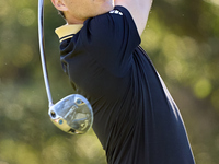 Matthew Jordan of England tees off on the 9th hole during the Estrella Damm N.A. Andalucia Masters 2024 at Real Club de Golf Sotogrande in S...