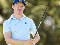 Daan Huizing of the Netherlands tees off on the 9th hole during the Estrella Damm N.A. Andalucia Masters 2024 at Real Club de Golf Sotogrand...