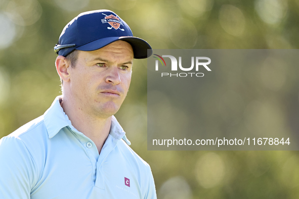 Daan Huizing of the Netherlands looks on the 9th hole on day two of the Estrella Damm N.A. Andalucia Masters 2024 at Real Club de Golf Sotog...