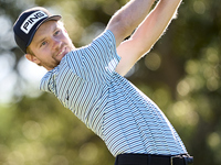 Rasmus Neergaard-Petersen of Denmark tees off on the 9th hole during the Estrella Damm N.A. Andalucia Masters 2024 at Real Club de Golf Soto...