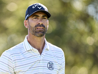 Alvaro Quiros of Spain looks on the 9th hole on day two of the Estrella Damm N.A. Andalucia Masters 2024 at Real Club de Golf Sotogrande in...