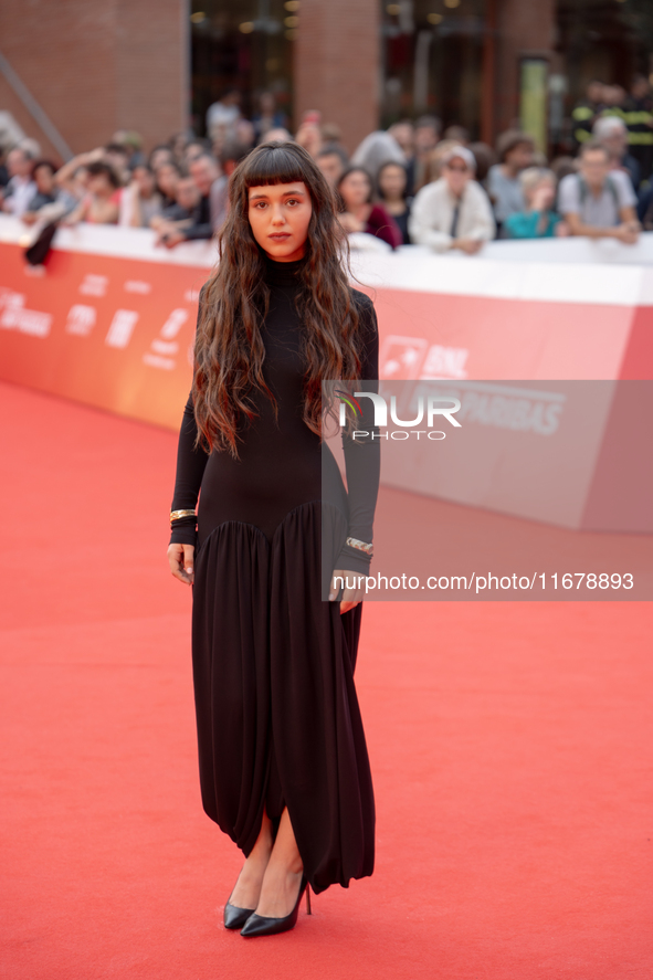 Gala Zohar Martinucci attends the ''Arsa'' red carpet during the 19th Rome Film Festival at Auditorium Parco Della Musica in Rome, Italy, on...