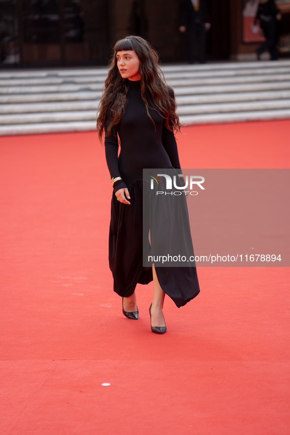 Gala Zohar Martinucci attends the ''Arsa'' red carpet during the 19th Rome Film Festival at Auditorium Parco Della Musica in Rome, Italy, on...