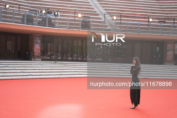 Gala Zohar Martinucci attends the ''Arsa'' red carpet during the 19th Rome Film Festival at Auditorium Parco Della Musica in Rome, Italy, on...